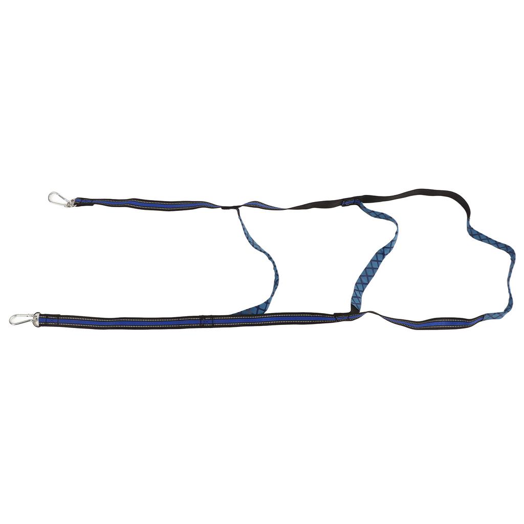 Marine Boat Rope Ladder Boarding Steps with Hooks Nylon Blue Portable Foldable for Yachts Kayaks