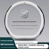 For MG ZS E-HS EV MG3 MG5 MG6 Trophy MG7 EZS 3SW Cyberster Carbon Fiber Leather Car Steering Wheel Cover Anti-slip Breathable Q6