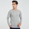 Hengyuanxiang Men's Pure Cashmere Round Neck Thin Sweater