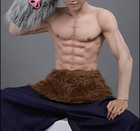 Supicos HUWAHUWA Muscle Suit with 4 Colors 2 Long Short Handsome Silicone Muscle Macho Fake Fake Cosplay Costume Long Sleeves L Zipper, & Sizes, &