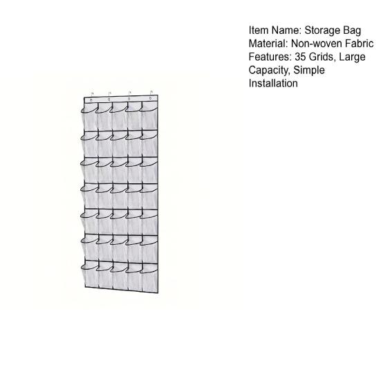 Shoe Holder Over-the-Door Storage Bag Large Rack Hanging Shoe Organizer