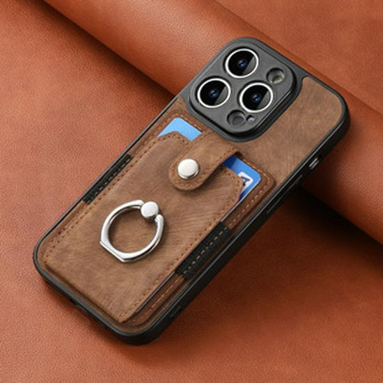Google Pixel 9A Leather Case with Card Holder & Lanyard