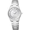 Citizen Eco-Drive EM0400-51A Women's Watch Collection Pair Model Silver Stainless Steel 30m Water Resistant