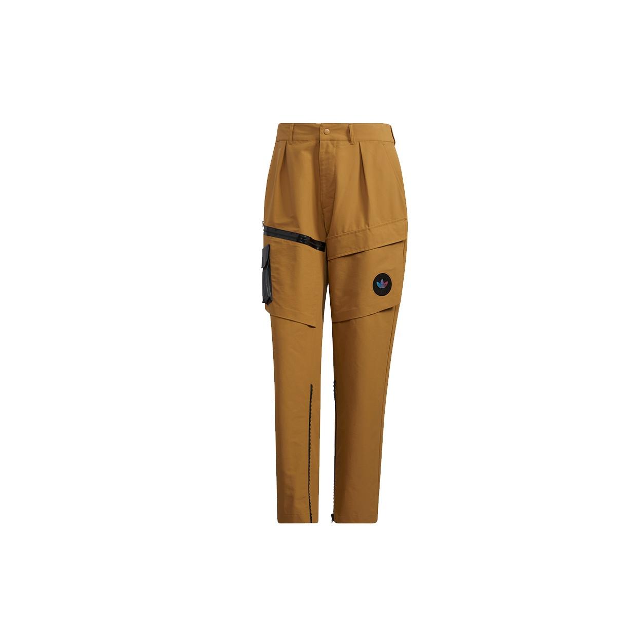 Men s adidas originals Prem Wvn Pnt Casual Cargo Sports Pants/Trousers/Joggers Orange H58054 XS