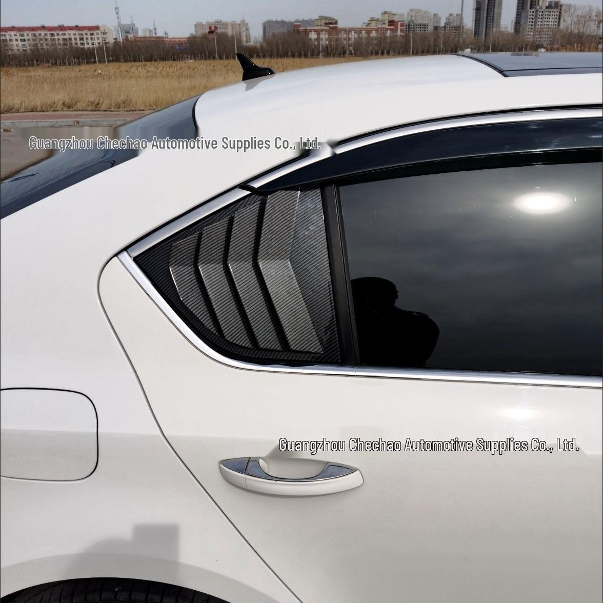 

Mustang-Style Rear Window Louvers for 08-24 Octavia - Decorative Air Vent Corner Accessory 21-24 Octavia Louvers/Carbon Fiber Pair