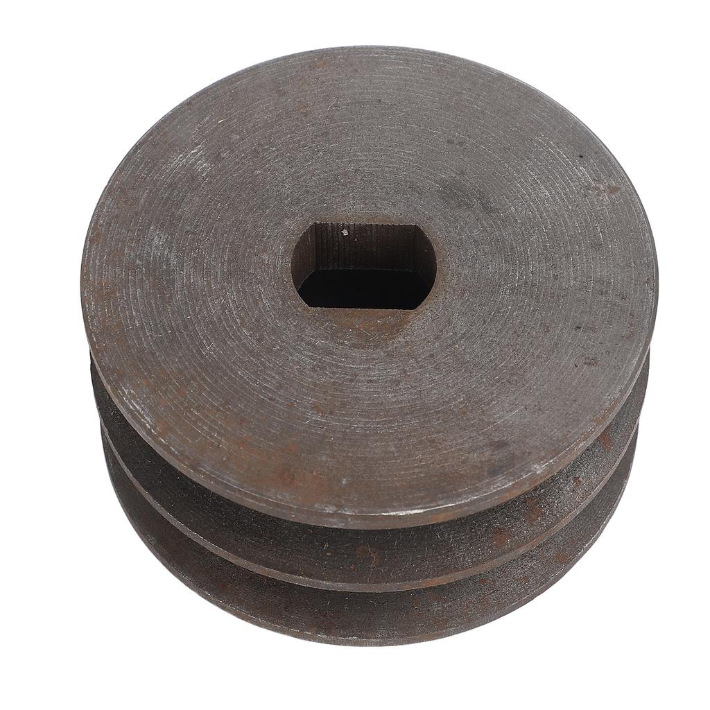 Motor Belt Pulley H Hole 12x17mm Double Groove Metal Belt Pulley for Brushed Brushless Direct