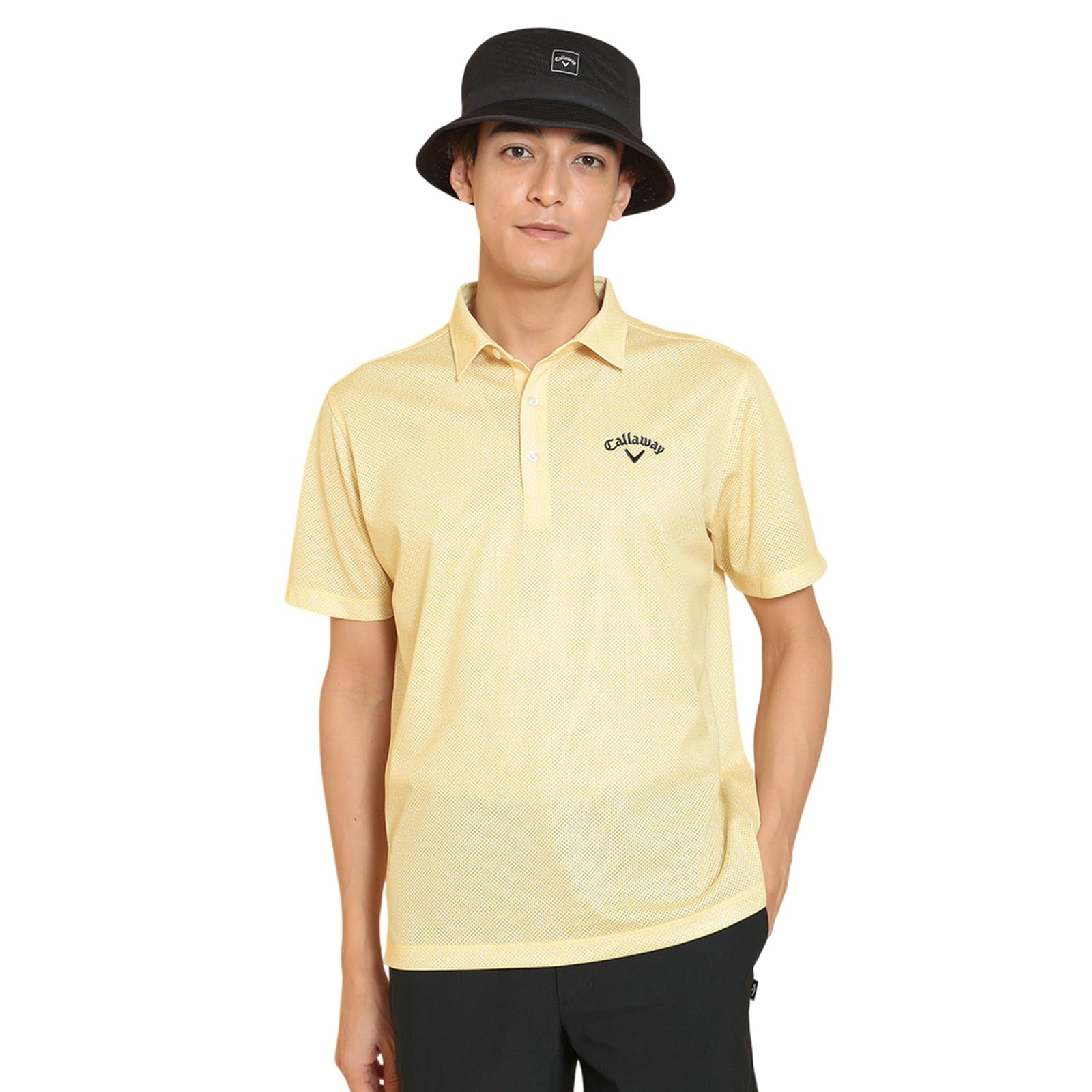 

Short Sleeve Polo Shirt Mesh Golf C25134119 M [Callaway] Men s (Sweat-Absorbent, Quick-Drying, Holes) / / 1060_Yellow