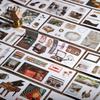 JIANWU An Old Book Series Vintage Life Landscape Material Collage Scrapbooking Sticker Book Creative DIY Journal Stationery