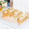Elegant Compartmentalized Fruit & Snack Display Plate for Living Room & Tea Time