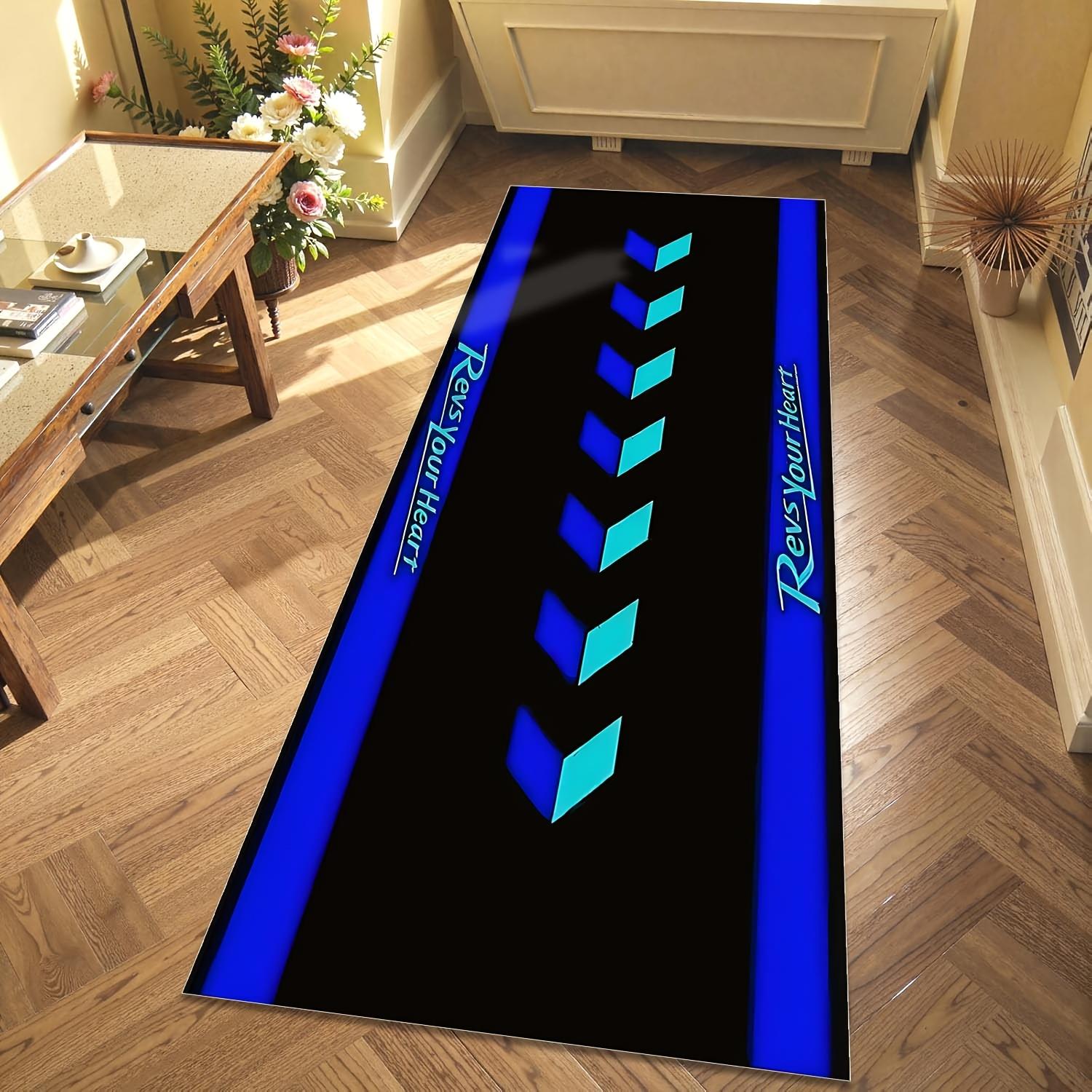 Motorfiets Vloerkleed voor Jongenskamer Racefiets Thema Nachtkastje Tapijt Antislip Kinder Vloermat Cadeau voor Jongen Kind Woondecoratie 40x120cm 16x47inch