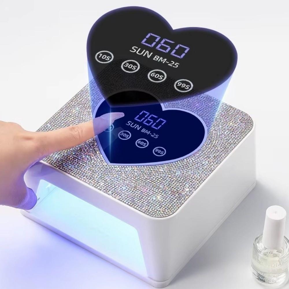 Fast Curing UV Nail Lamp Rhinestone Heart Shape Nail Dryer Machine Nail Dryer Lamp  Pedicure Use