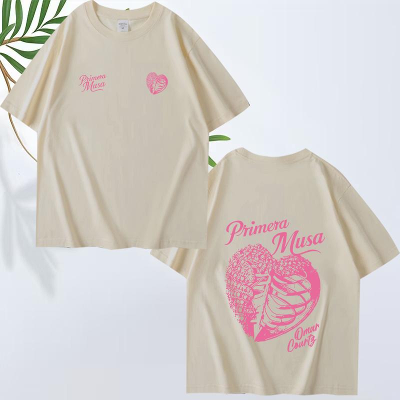 Omar Courtz Primera Musa Album Tour Merch T Shirt men women fashion Oversized 100% Cotton short sleeve Summer print Unisextops