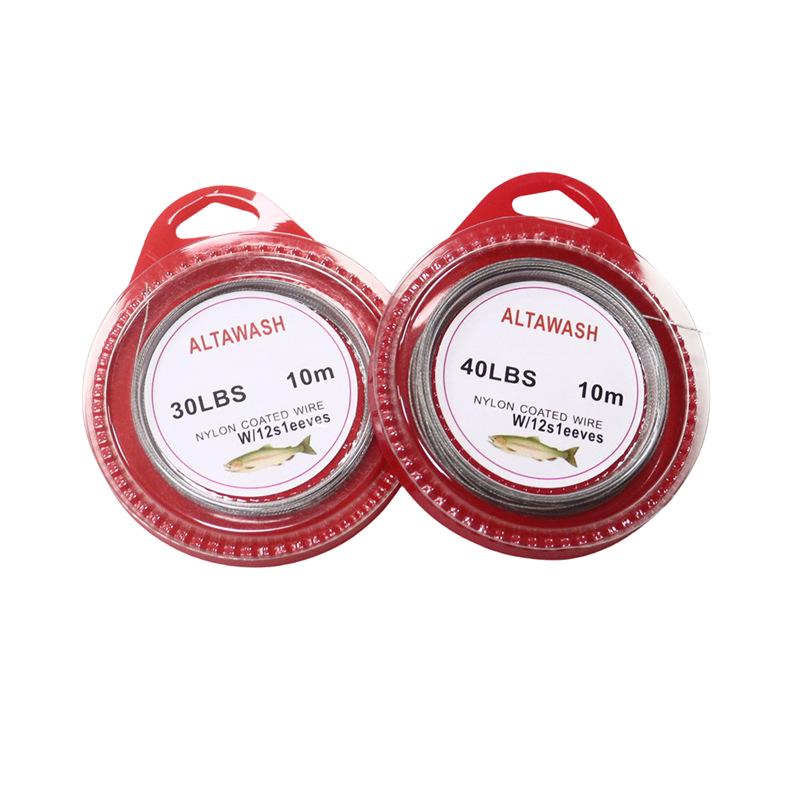 Fishing Steel Wire Rope Line: Anti-Bite Leader, 1x7 & 7x7 Strands, 5-150LB Tackle.