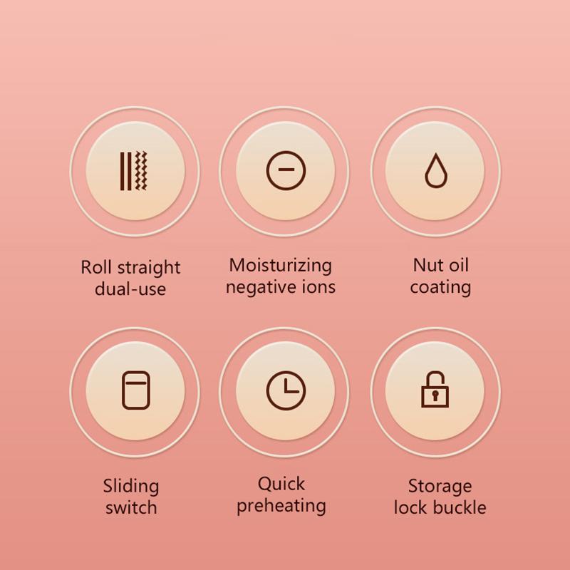 Mini Eisen Lockenstab Haarstyling Werkzeug Tragbarer Wiederaufladbarer Glätteisen Lockenstab Klemmen Typ-C USB Aufladung 180 Temperatur