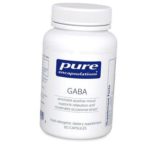 

Гамма-аміномасляна кислота, GABA, Pure Encapsulations 60капс (72361012) 60caps