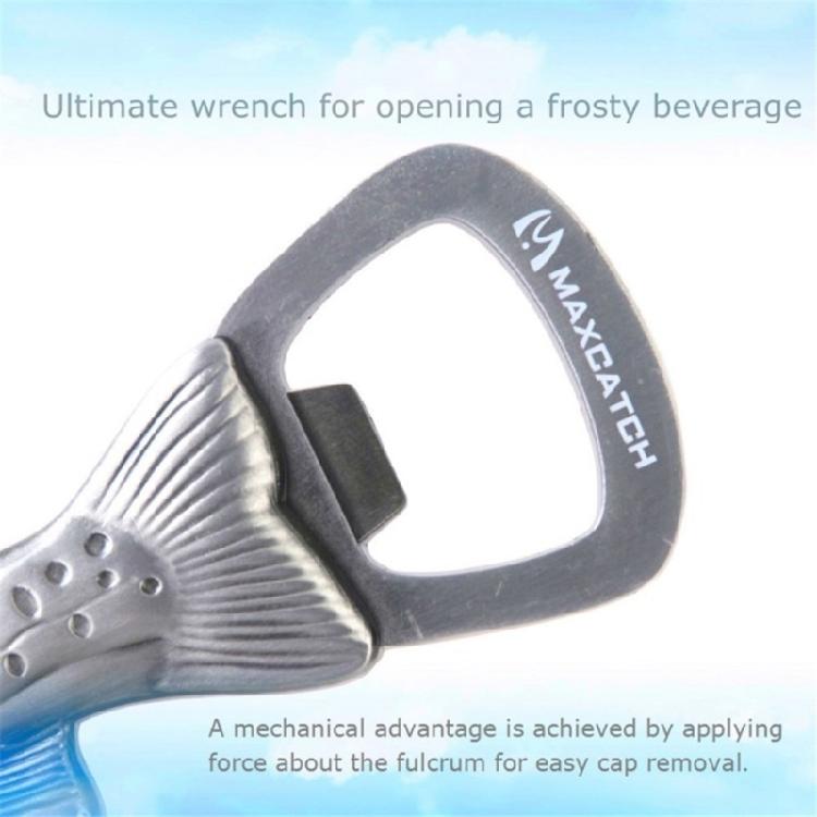 Fish Shape Beer Bottle Opener Stainless Steel Texture Beer Caps Opener Camping Tool for Various Type of Cold Beverages