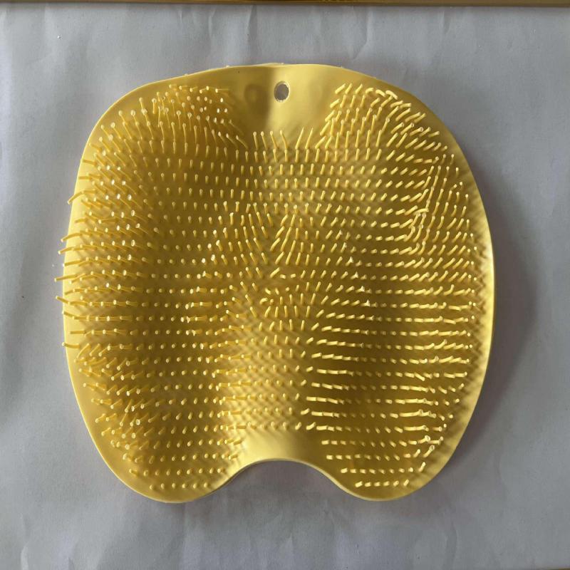 Multifunktionale Rutschfeste Badematte mit Fuß- und Rückenpeeling, Entfernung abgestorbener Haut und Großen Saugnäpfen  rosa