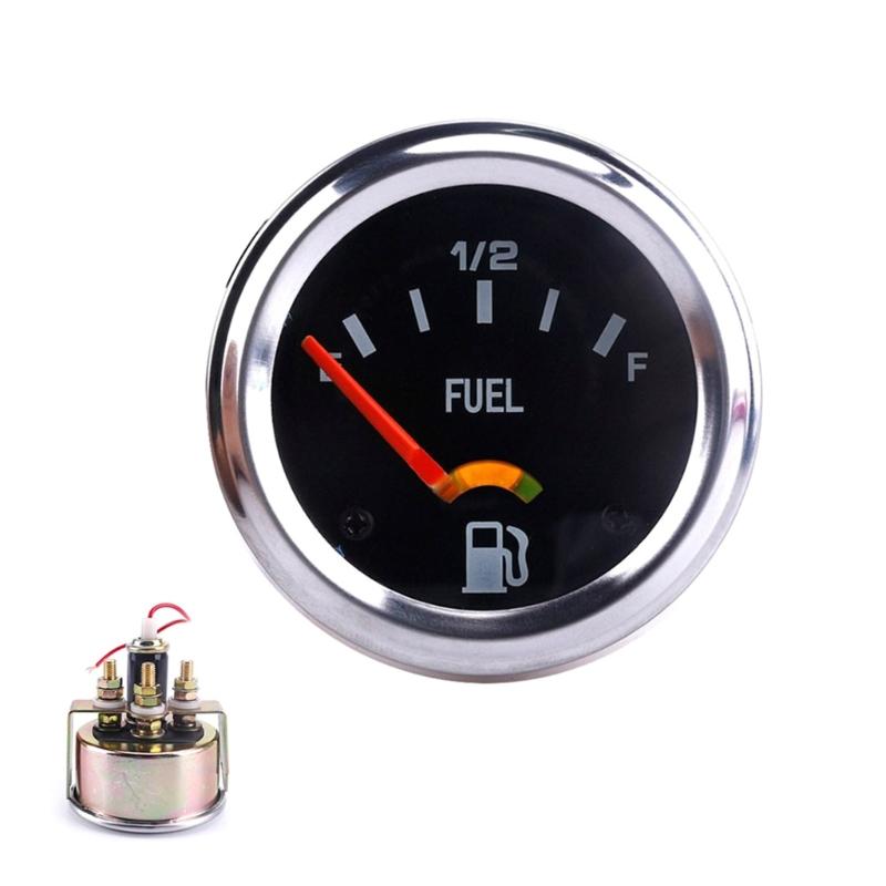 12V Mechanical Fuel Gauge Indicators with Scratch Resistant Face for Daily Driving, Auto Tuning, Vehicle Customization