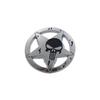 Premium Rotondo Stella a cinque punte Teschio Mente Geniale per Moto Auto Casco Racing Laptop auto Cofano Motore Parafango Coda Posteriore Decalcomania Emblema Distintivo Adesivo