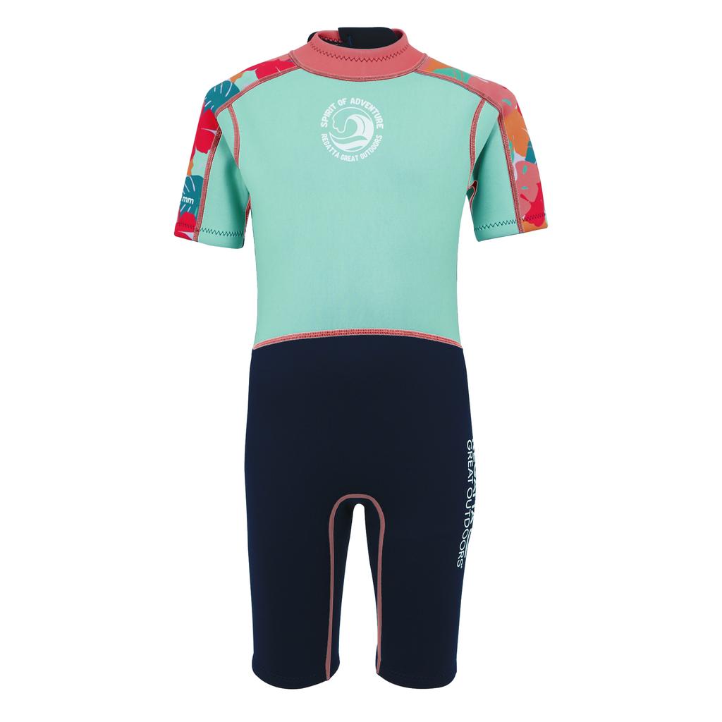 Regatta Childrens/Kids Tropical Leaves Wetsuit