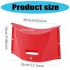 Plastic Card Folding Stool Outdoor Camping Seats Storage Bag Portable Shopping Basket for Hiking Picnics Camping