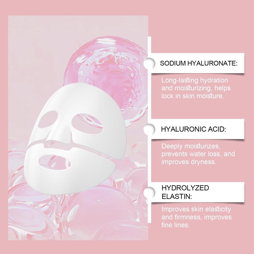 Bio Collagen Face Mask Shrink Pores Deep Hydrating Overnight Mask Moisturizing Refreshing Brightening Face Skin Care