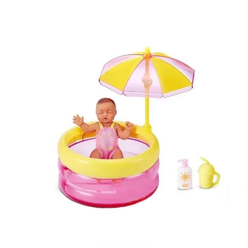 5 Surprise Small Baby Series 2 Silicone Baby Doll  Egg With Cradle Stethoscope Nursery Playset For Kids Toddlers