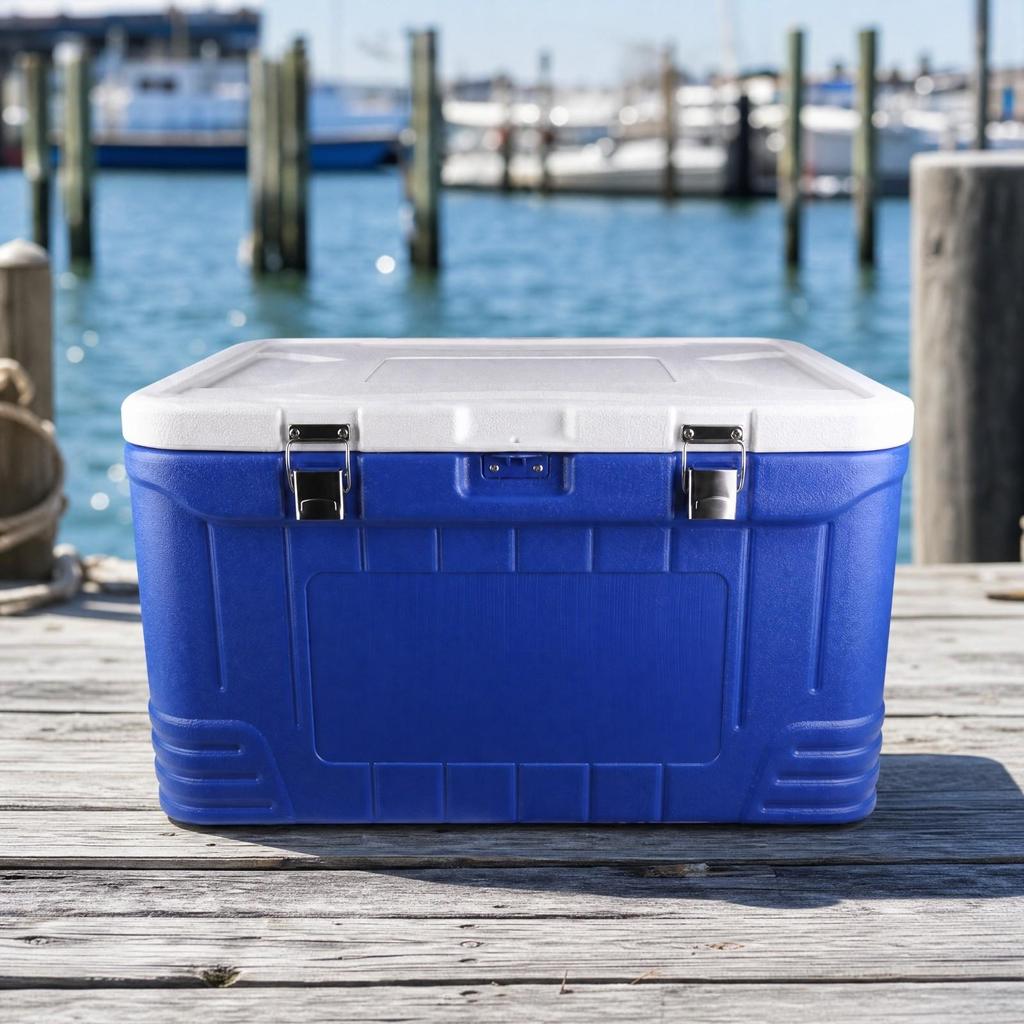 95 L Rectangular Insulated Cold Storage Chest Box Drainable HardCased with Front