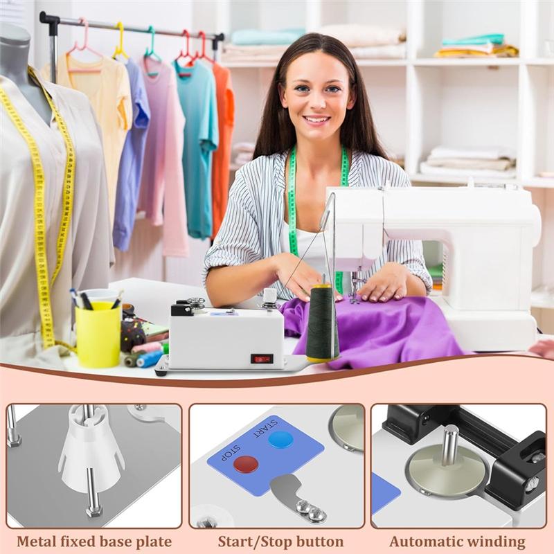 M-Modern-Automatic Bobbin Winder,Electric Yarn Winder, Electric Bobbin Winding,Electric Bobbin Winder For Sewing Machine US Plug