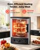 VEVOR Countertop Vertical Rotating Oven 22L Rotisserie Shawarma Machine, 1500W Kebab Grill Roaster with Heat-Resistant Door, Drip Tray