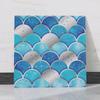 Black Gold Geometric Marble Pattern Self-Adhesive Wallpaper Tile Sticker for Bathroom Living Room Luxury Decor