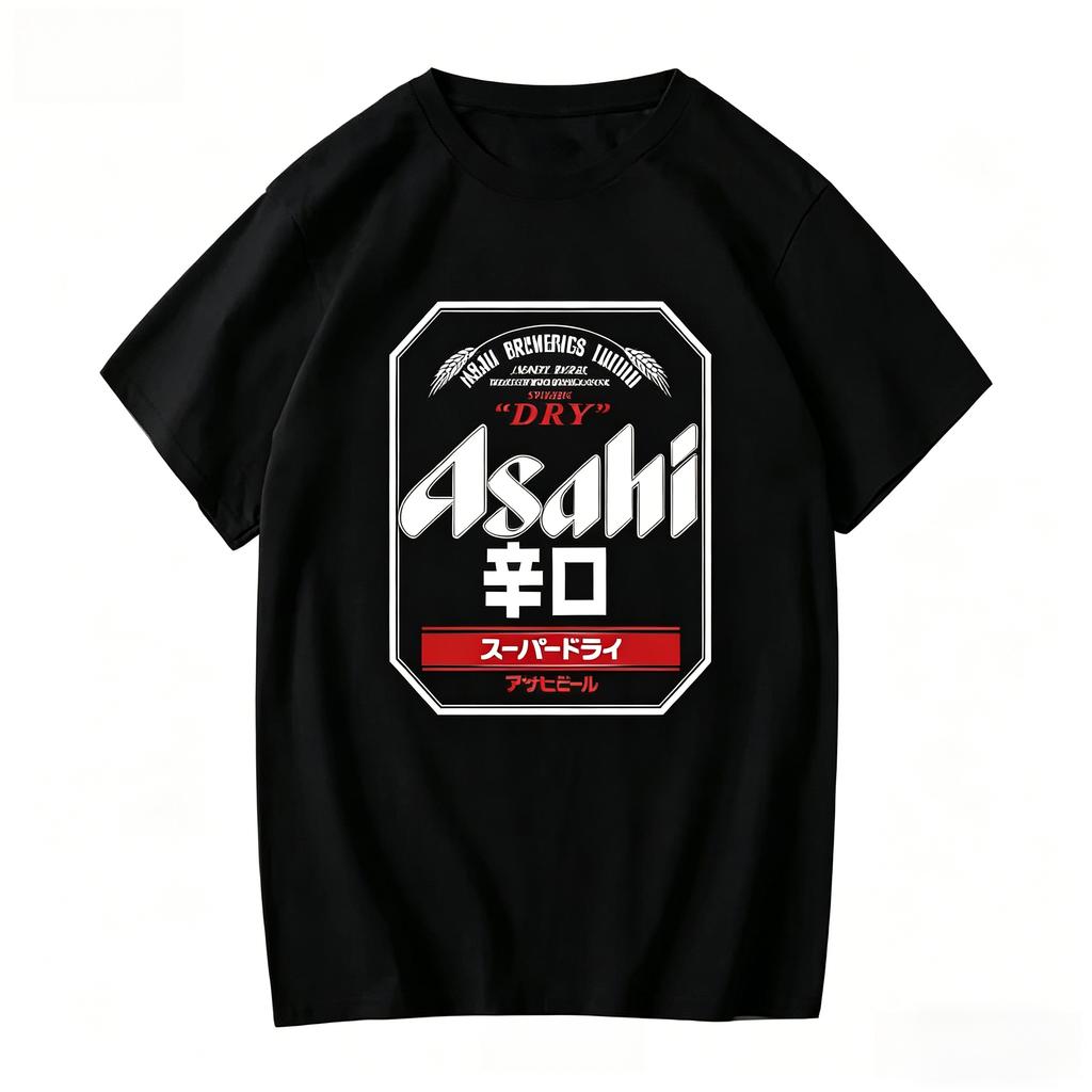 T-shirt Poster Birra Giapponese Asahi Scelta Regalo Ideale per Unisex alla Moda e DONNE T-shirt Morbida e Traspirante