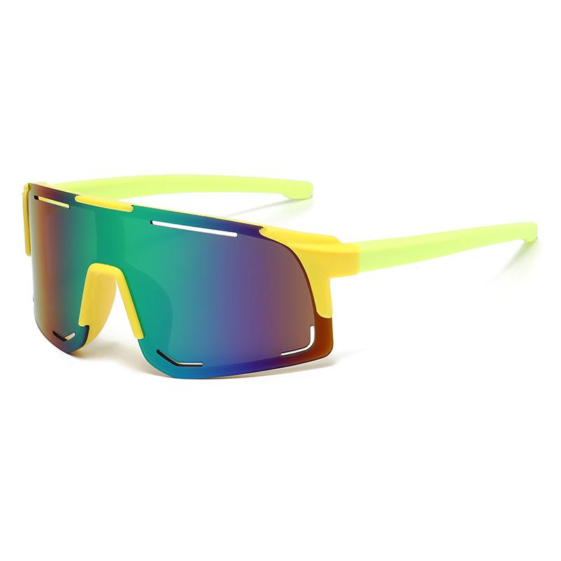 Fashion Children'S Colorful Cycling Glasses Personalized Sports Sunglasses Outdoor Mountaineering Integrated Eye Protection Sunglasses