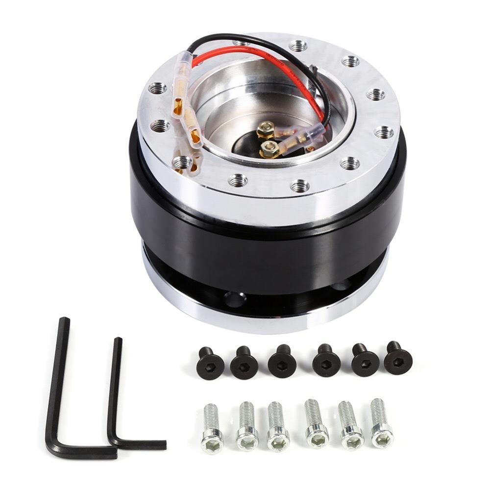 6 Hole Steering Wheel Quick Release 360° Rotation Modified Steering Wheel  Car Refit чёрный
