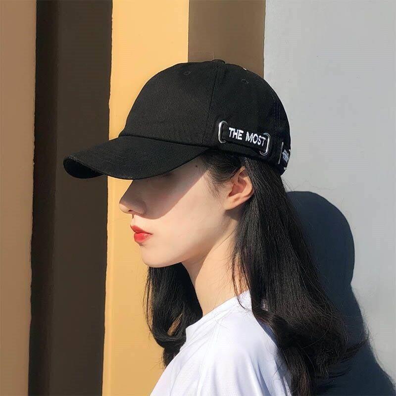 Baseball White Versatile Cap For Women Men Ins Korean Style Face Hat Slimming