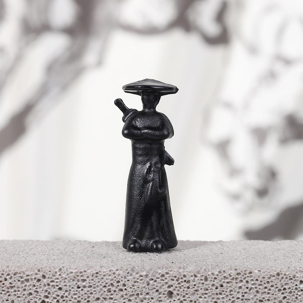 Jianghu Ancient Style Knight PVC Martial Arts Swordsman Desktop Ornament