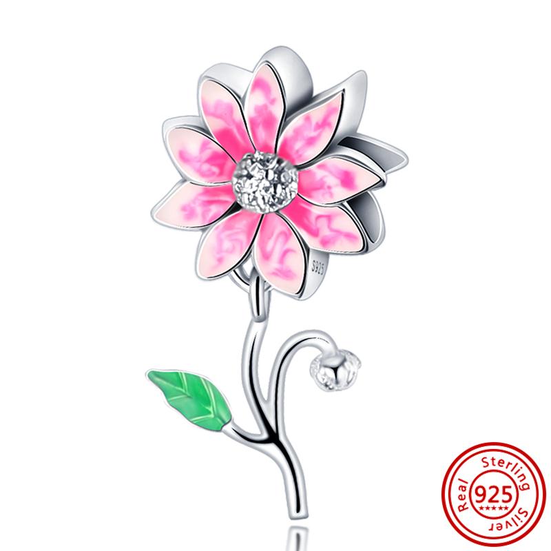 The Latest 925 Sterling copper Butterfly Flower Series Original Charm Fashion Bead Pendant Is Suitable For Girls To Make Gifts
