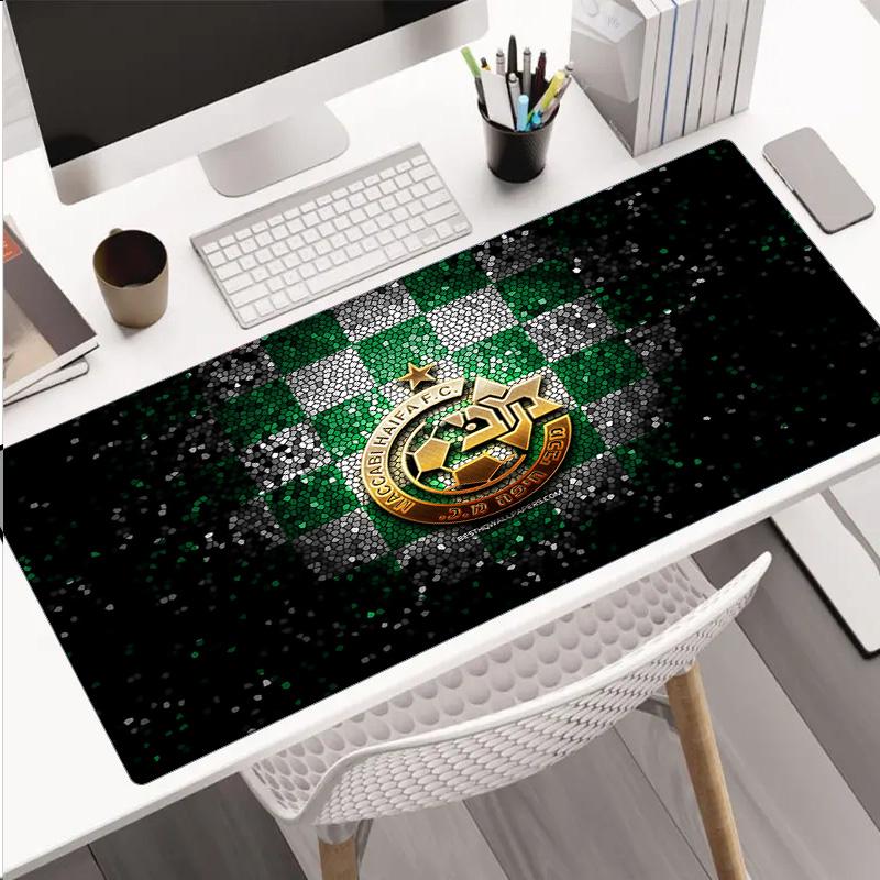 Maccabi Haifa Football Crest mouse pad, rubber base, esports desk mat, mouse pad for gamers and office use, gaming desk , easy to clean mat