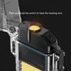 New USB Portable Keychain Light, Outdoor Windproof, Digital Battery Display Flashlight, Portable, Emergency Situation, Outdoor Exploration
