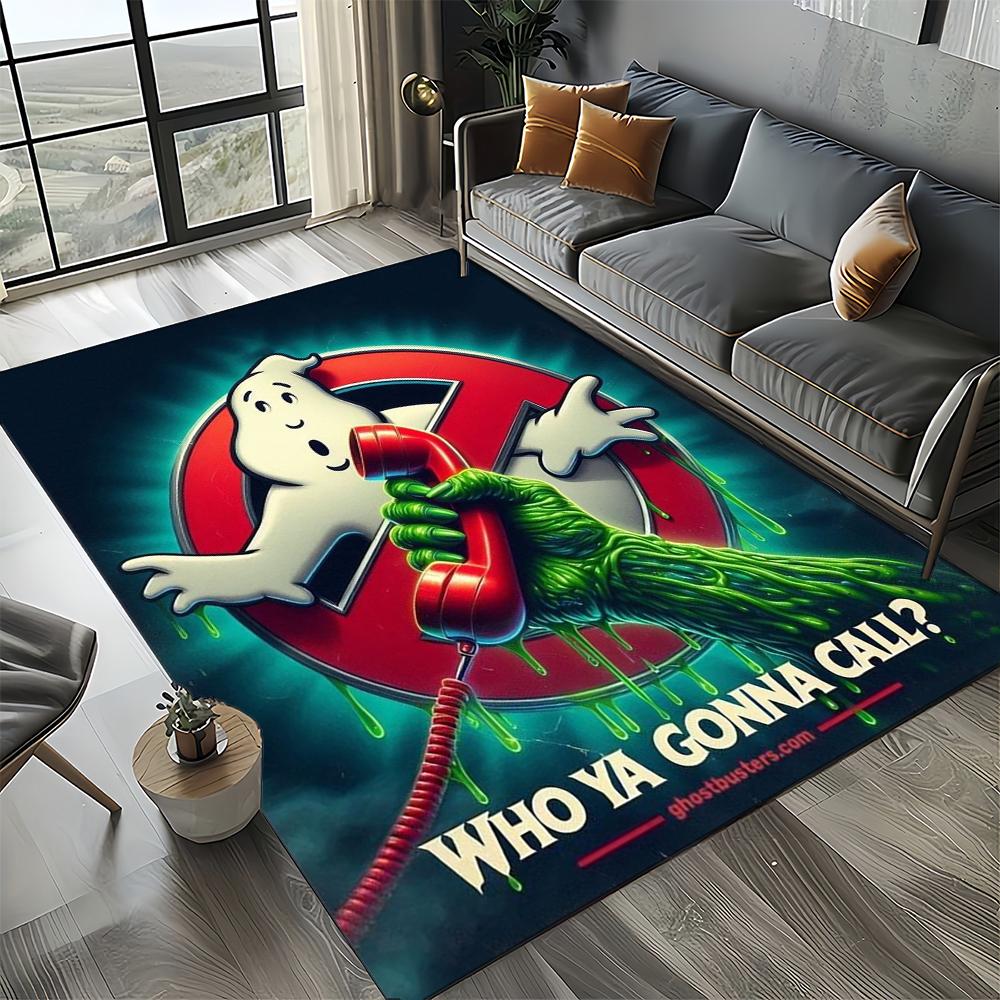 27 Style New G-Ghostbusters Horror Movie Cartoon Carpet Rug for Living Room Bedroom Home Sofa Decoration,Non-slip Floor Mat