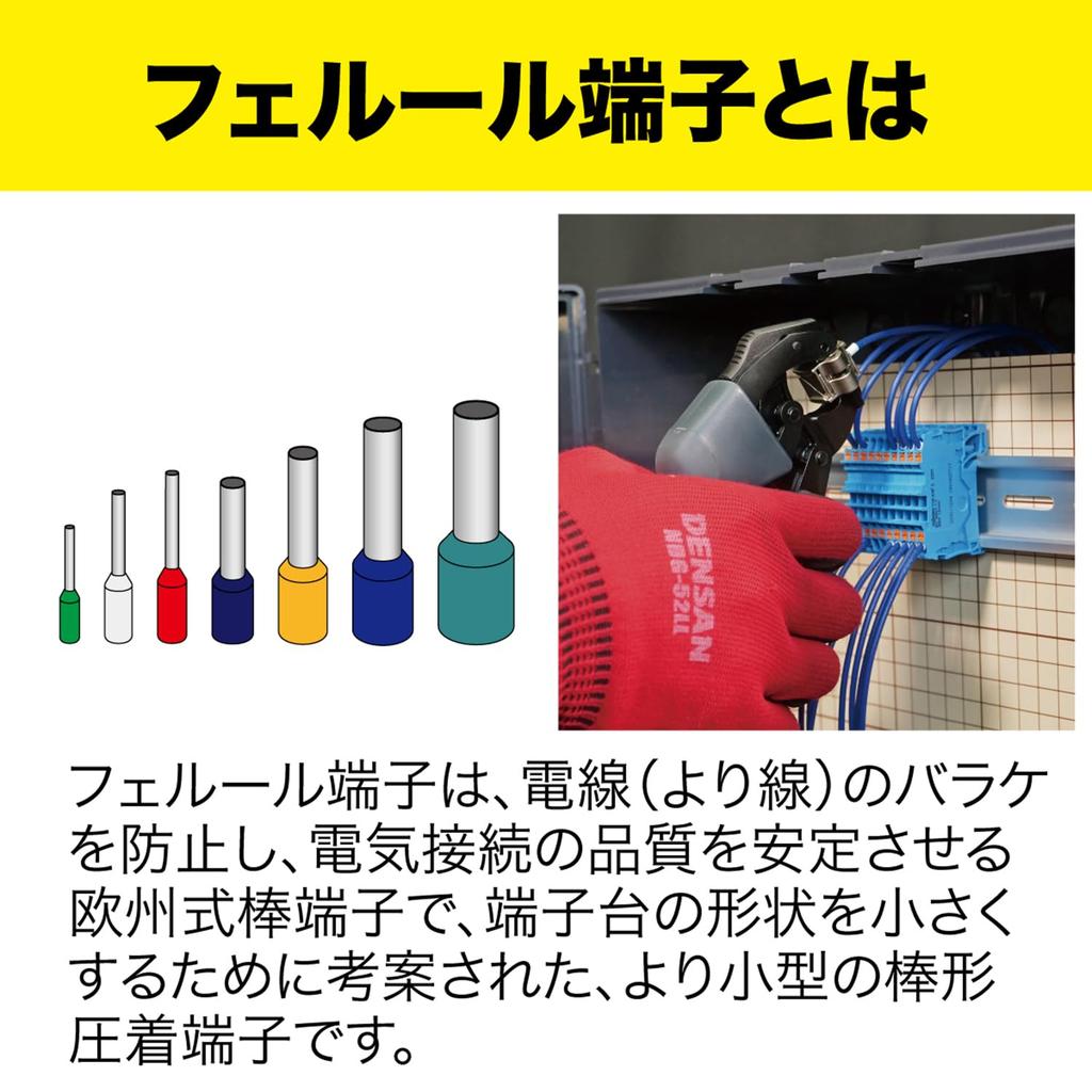 Jefcom Ferrule Crimping for Terminals to Lightweight and Rotating Dies for Work in Tight Tool, 0.14 16mm², Compact, Spaces, SPM-CT02