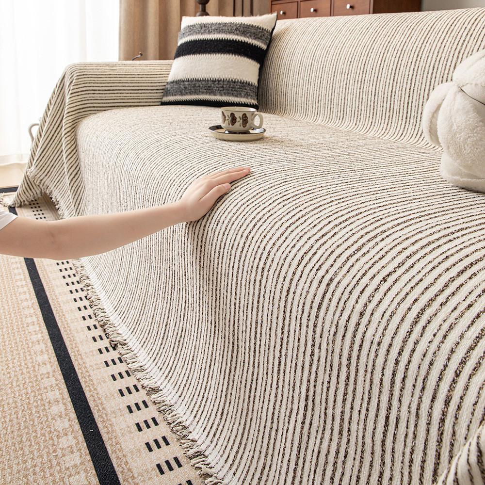 1pcs Minimalist Chenille Sofa Cover Four Seasons Living Room Furniture Protector L Shape Wear-resistant Anti-Slip Couch Cushion
