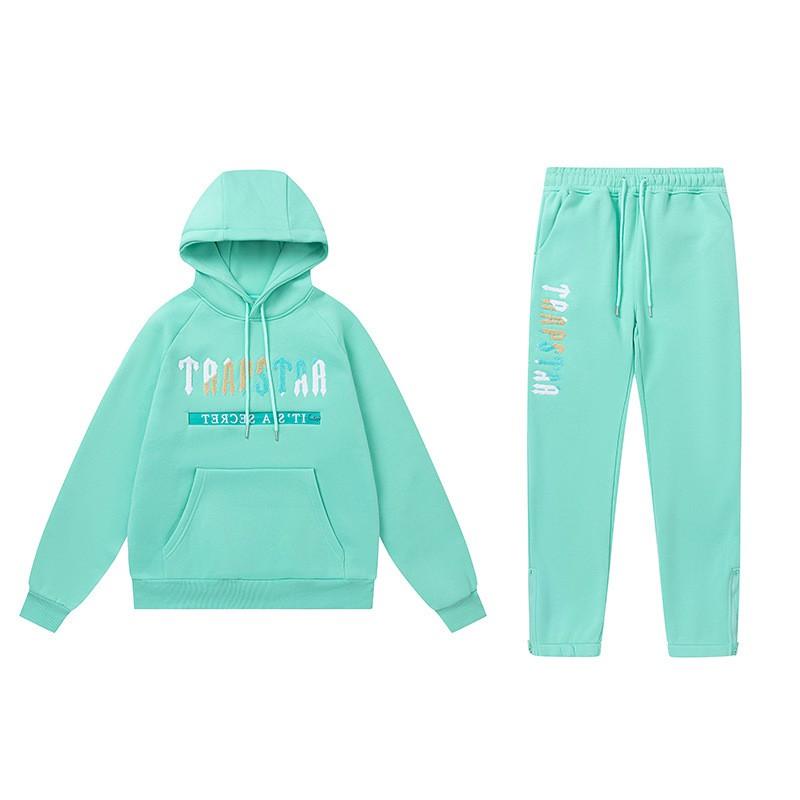 Streetwear Hooded Sweatshirt Set Loose Fit Embroidery Winter Casual Top Youth