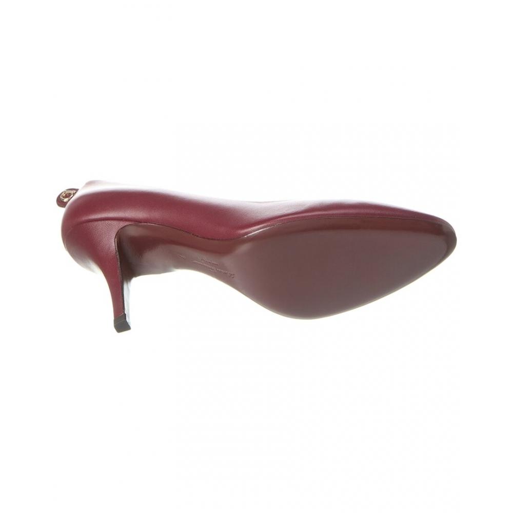 Salvatore Ferragamo Ferragamo Judy Leather Pump Purple