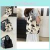 Stylish Black Canvas Tote Bag For Women 2024 Summer Fashion Large Capacity Trendy Design