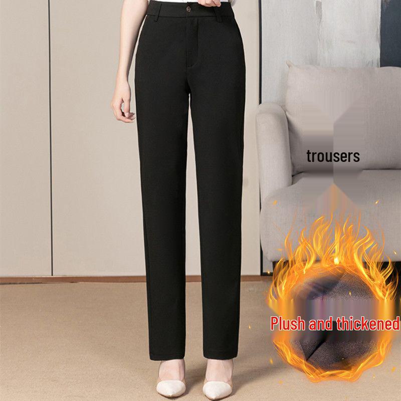 2026 High-Waisted Slimming Straight-Leg Suit Pants for Women: Versatile and Stylish for Spring/Autumn