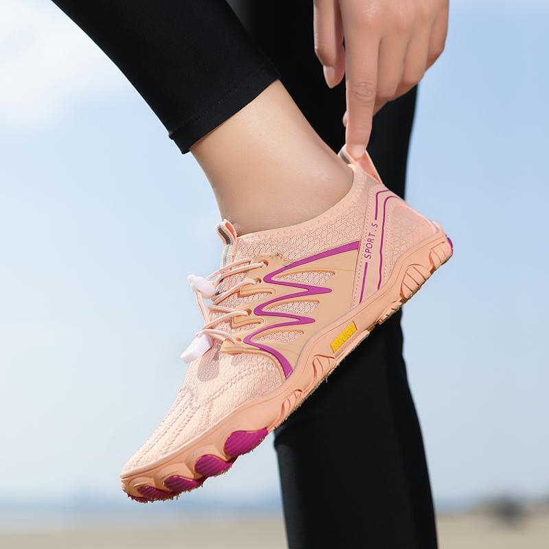 Schnelltrocknende Strandwatschuhe Unisex Atmungsaktive Wassersport-Schuhe Rutschfeste Weiche Sohle Wasserschuhe zum Surfen Angeln