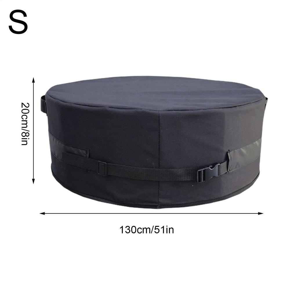 

Outdoor Fire Pit Cover Round Waterproof Fire Pit Guard Waterproof Fireplace Cover For Backyard Patio Yard Garden Winter Summer