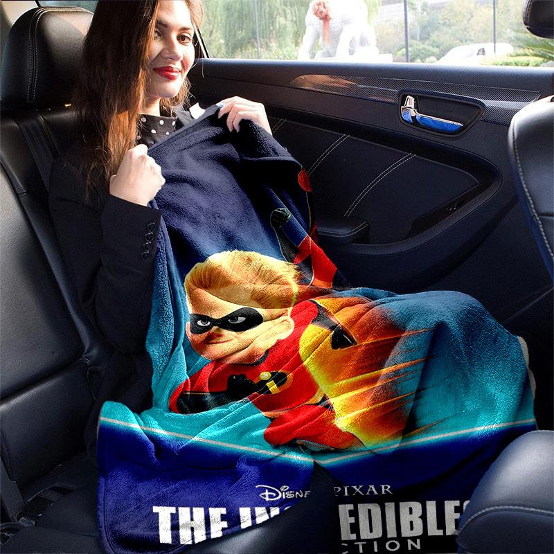1 pezzo, Coperta Supereroi Famiglia Incredibili Morbido Plaid per Divano, Letto, Viaggio