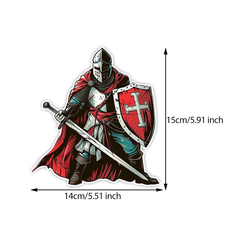 

Car Sticker Christian Templar Sticker Waterproof Vinyl Decal on Bumper Rear Window Laptop Self-adhesive Decal For Car Accessories TM261 A-15cm Longest Side